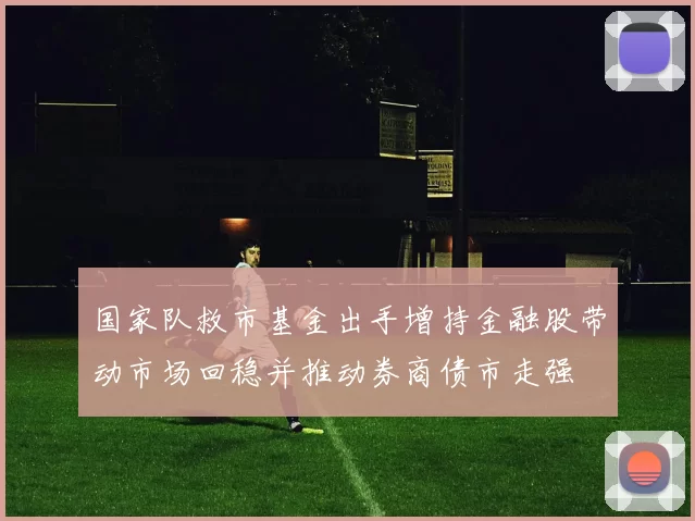 国家队救市基金出手增持金融股带动市场回稳并推动券商债市走强