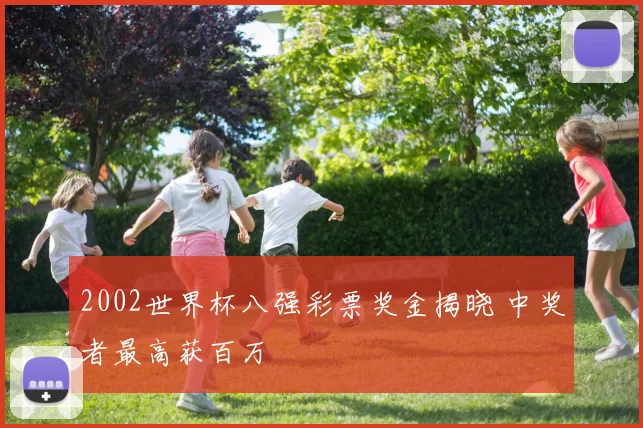 2002世界杯八强彩票奖金揭晓 中奖者最高获百万